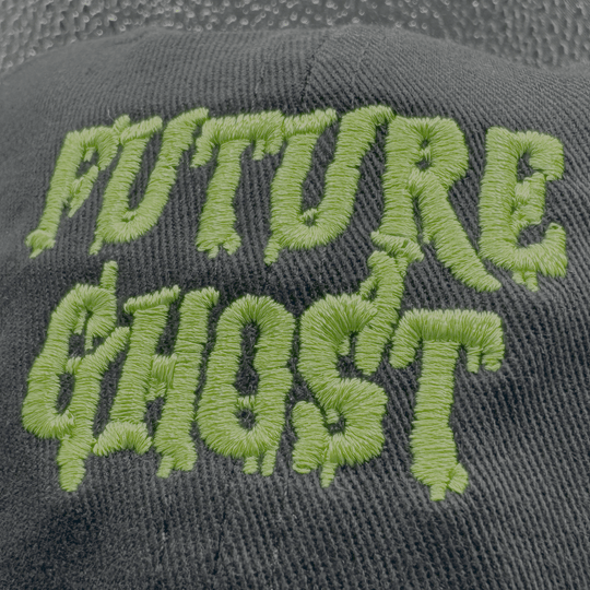 FUTURE GHOST LOGO DAD HAT. (EMBROIDERED) - OBVIOUS SHIRTS