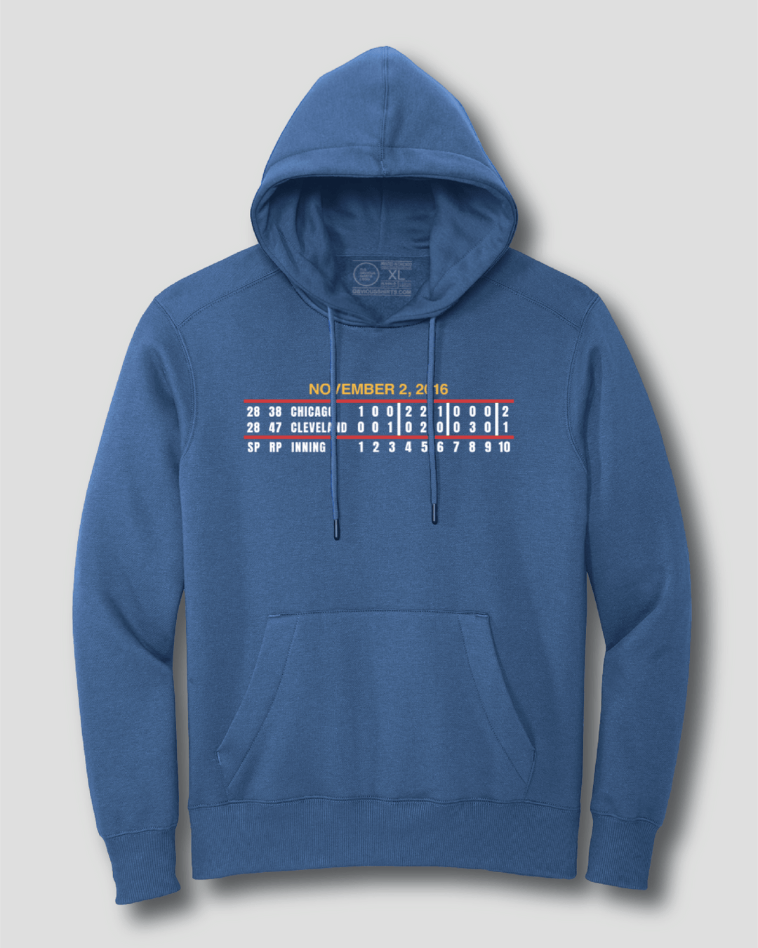 GAME 7 SCOREBOARD ANNIVERSARY EDITION. (HOODED SWEATSHIRT) - OBVIOUS SHIRTS