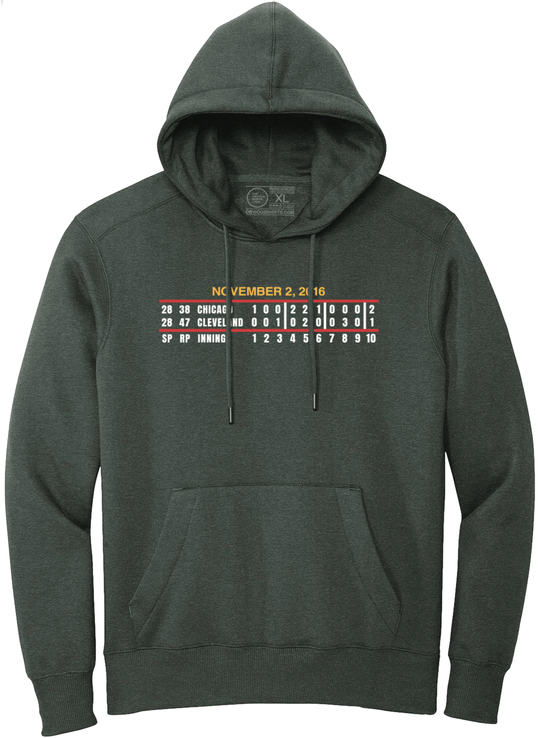 GAME 7 SCOREBOARD (HOODED SWEATSHIRT) - OBVIOUS SHIRTS