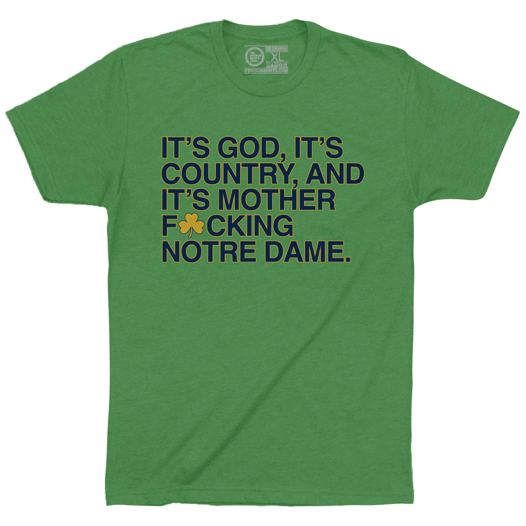 GOD, COUNTRY AND ND. - OBVIOUS SHIRTS
