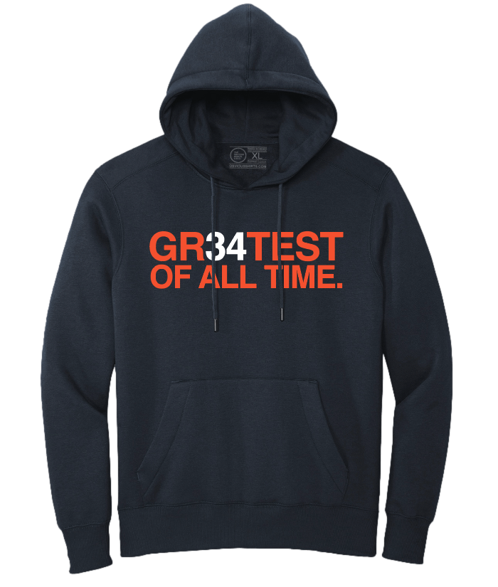 GR34TEST OF ALL TIME. (HOODED SWEATSHIRT) - OBVIOUS SHIRTS