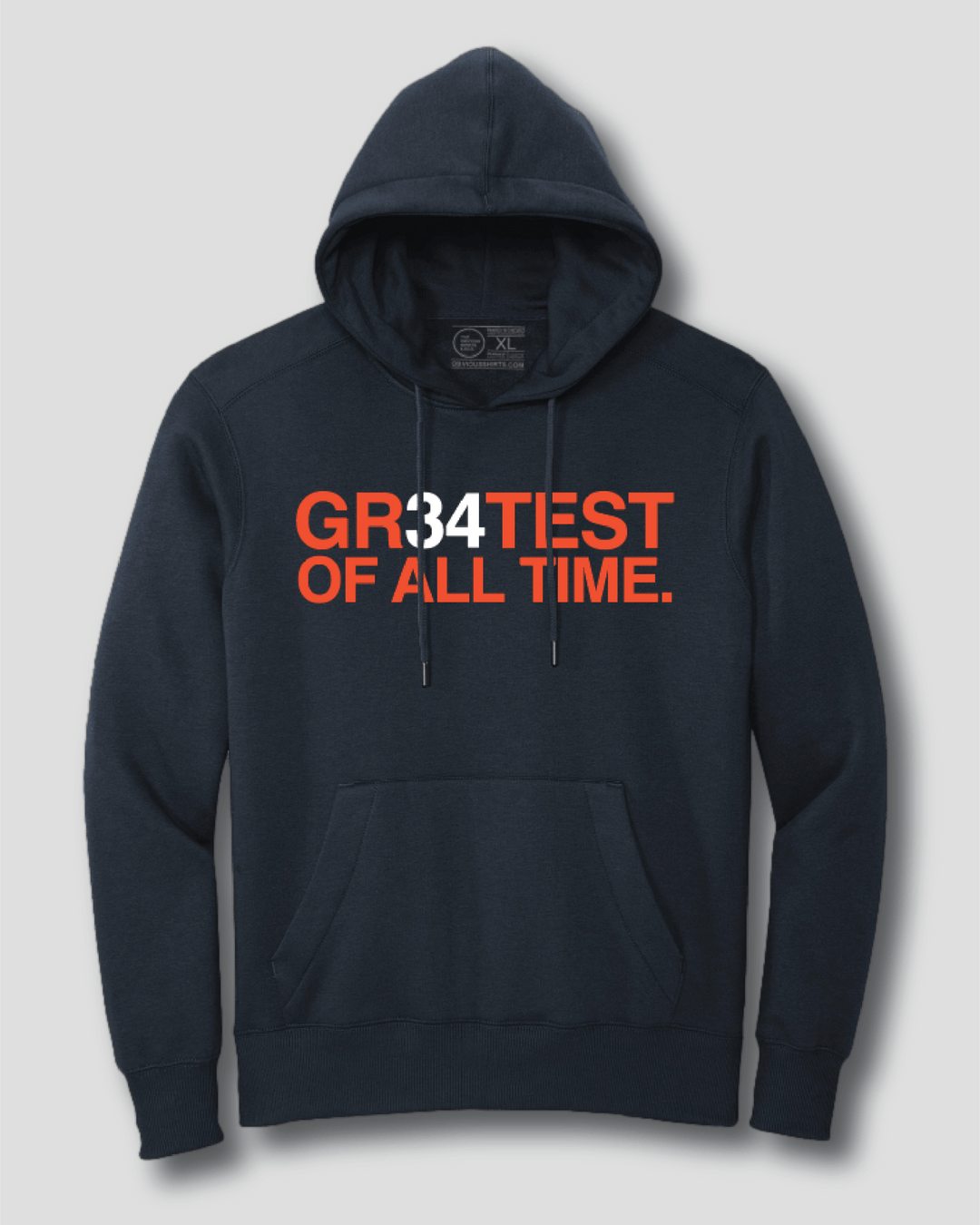 GR34TEST OF ALL TIME. (HOODED SWEATSHIRT) - OBVIOUS SHIRTS