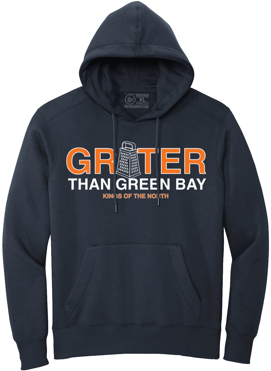 GRATER THAN GREEN BAY (HOODED SWEATSHIRT) - OBVIOUS SHIRTS