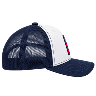 HoPG LOGO SNAPBACK HAT (WHITE/NAVY) - OBVIOUS SHIRTS