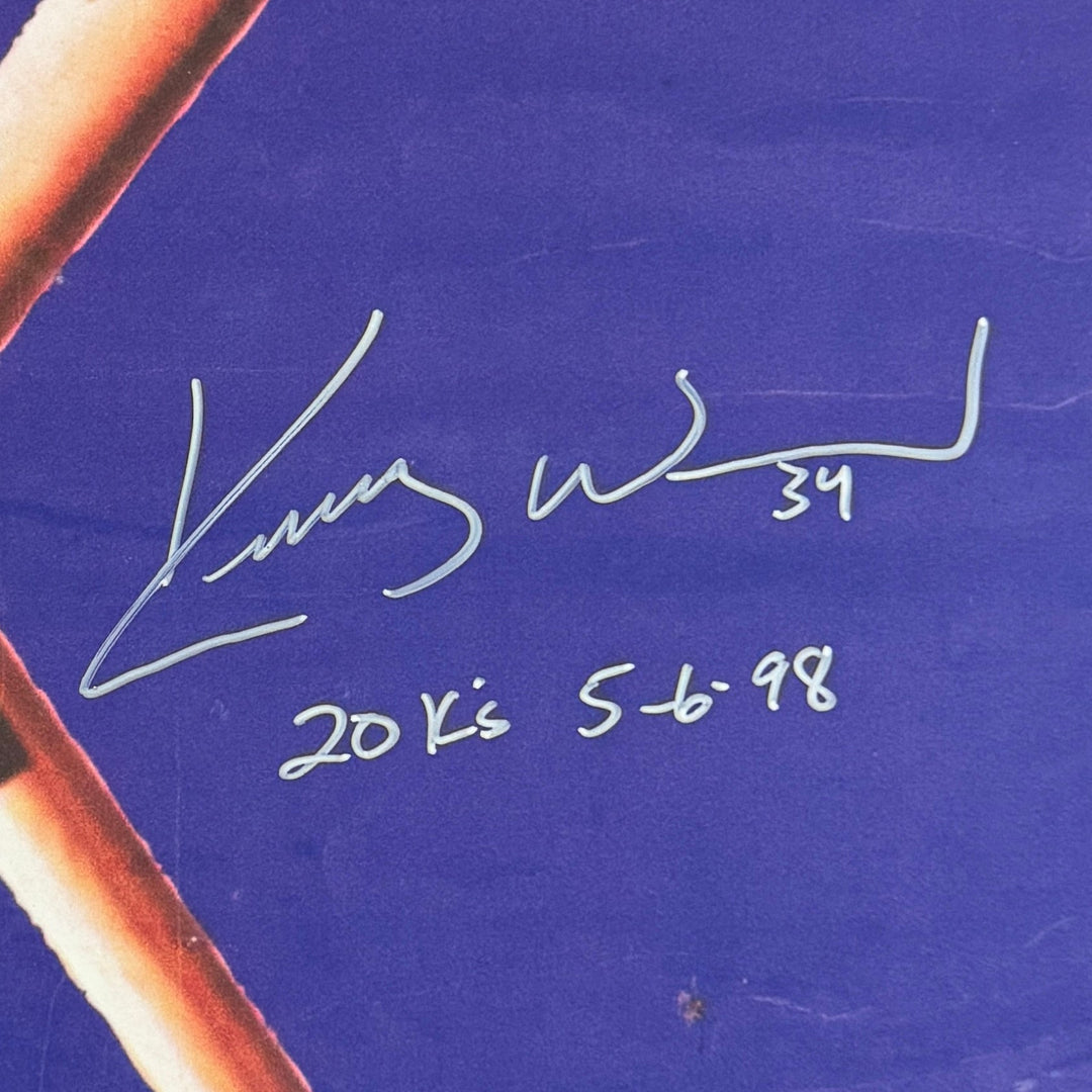 KERRY WOOD AUTOGRAPHED BLUE K SIGN (LIMITED TO 98!) - OBVIOUS SHIRTS