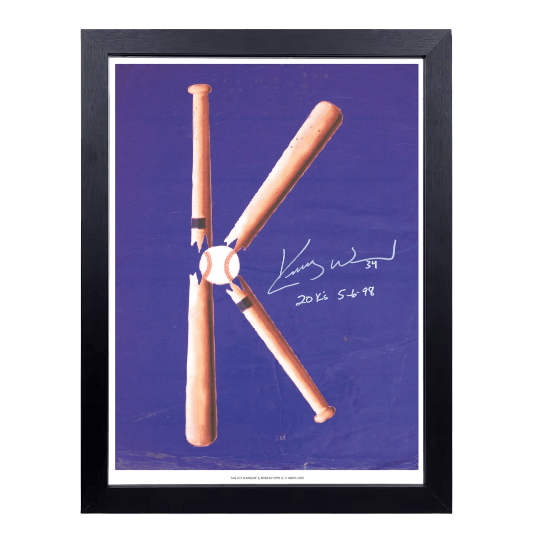 KERRY WOOD AUTOGRAPHED BLUE K SIGN (LIMITED TO 98!) - OBVIOUS SHIRTS