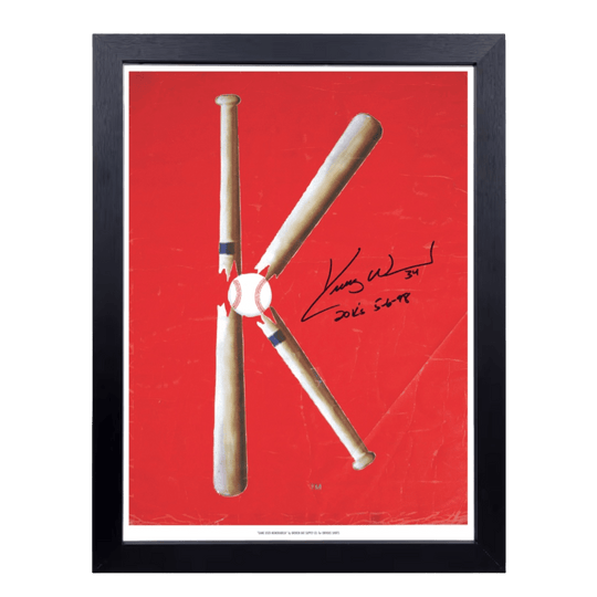 KERRY WOOD AUTOGRAPHED RED K SIGN (LIMITED TO 98!) - OBVIOUS SHIRTS