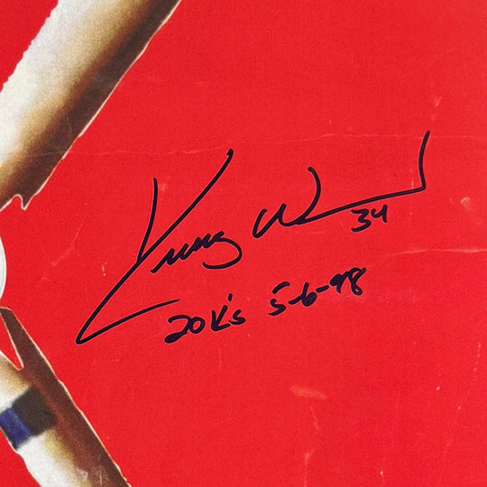 KERRY WOOD AUTOGRAPHED RED K SIGN (LIMITED TO 98!) - OBVIOUS SHIRTS