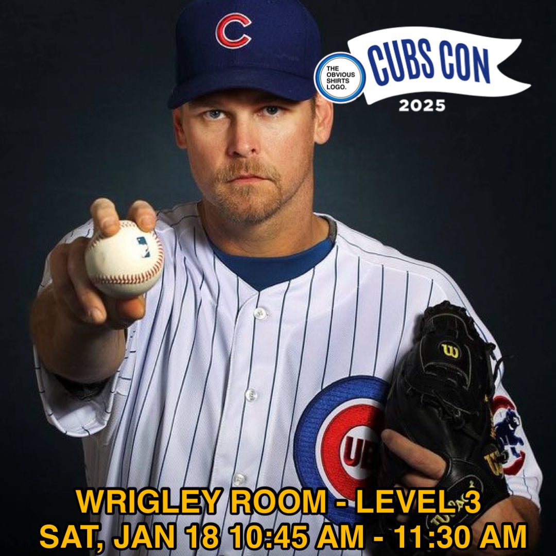 KERRY WOOD CUBS CON 2025 PRIVATE SIGNING! (WRIGLEY ROOM - LEVEL 3) - OBVIOUS SHIRTS