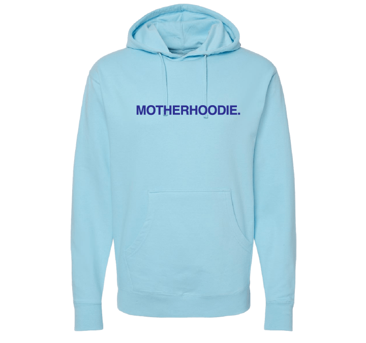 MOTHERHOODIE. (LIGHT BLUE) - OBVIOUS SHIRTS