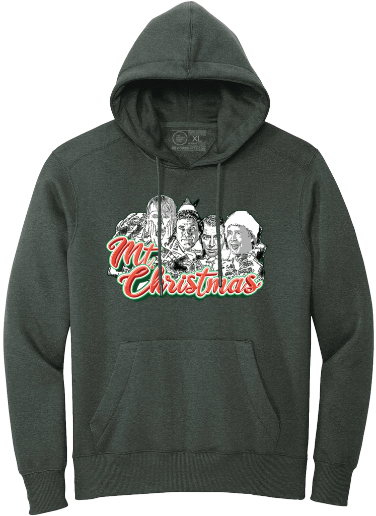 MT. CHRISTMAS (FOREST GREEN HOODIE | OBVIOUS SHIRTS.