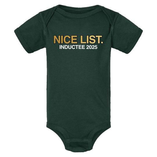 NICE LIST INDUCTEE 2025. - OBVIOUS SHIRTS