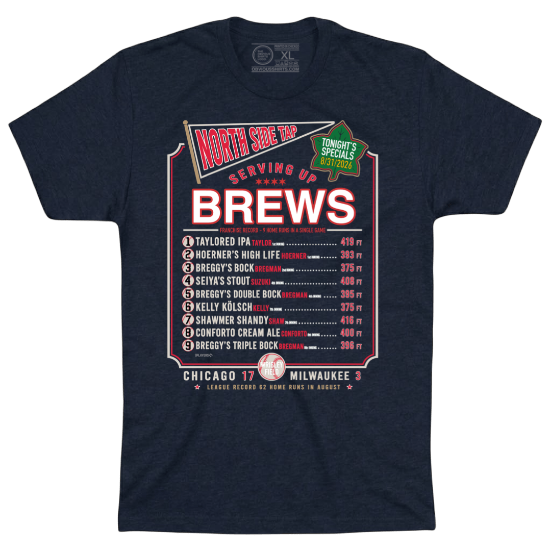 NORTH SIDE TAP - SERVING BREWS - OBVIOUS SHIRTS