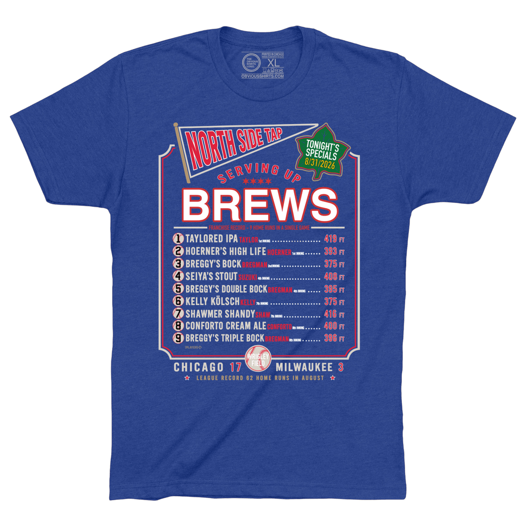 Additional view of North Side Tap - Serving Brews shirt by Obvious Shirts