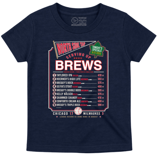Additional view of North Side Tap - Serving Brews (Youth) by Obvious Shirts