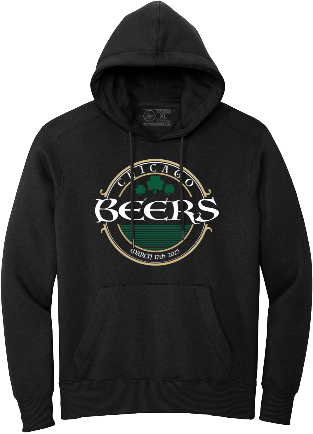 OBVIOUS SHIRTS ST. PATRICK'S DAY LOGO. (HOODED SWEATSHIRT) - OBVIOUS SHIRTS