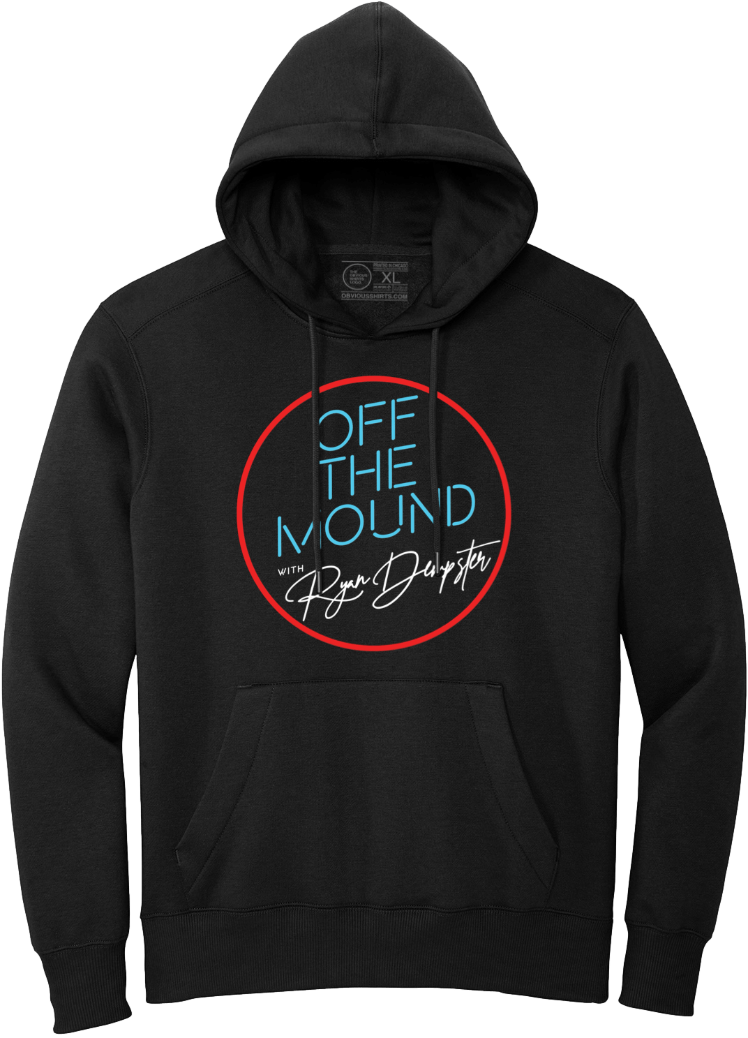 OFF THE MOUND LOGO (HOODED SWEATSHIRT) - OBVIOUS SHIRTS