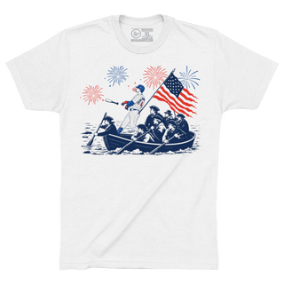 Additional view of PCA Crossing the Delaware shirt featuring Pete Crow-Armstrong by Obvious Shirts