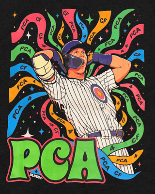 Additional view of PCA is a Vibe shirt featuring Pete Crow-Armstrong by Obvious Shirts