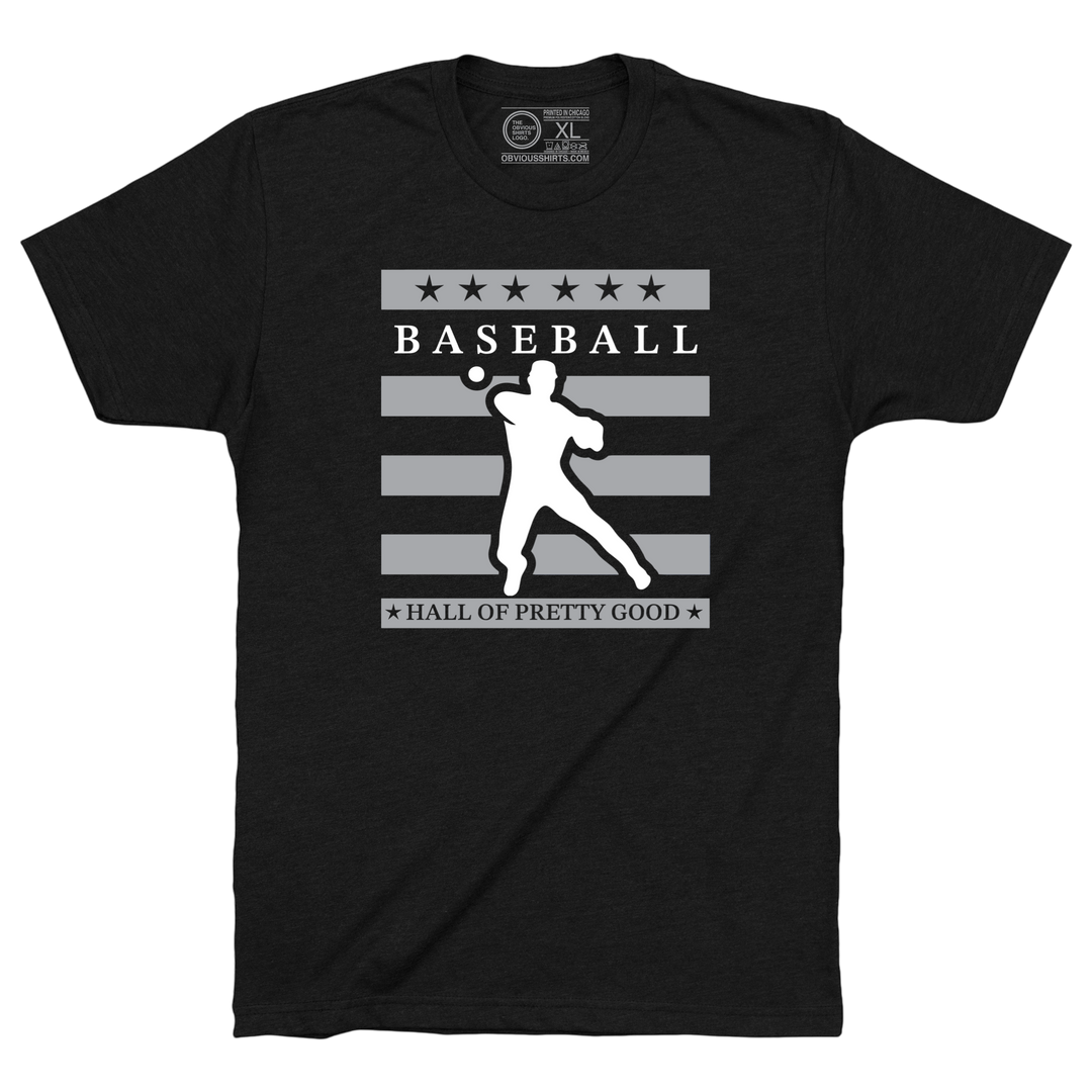HALL OF PRETTY GOOD. (CENTER LOGO)