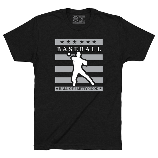 HALL OF PRETTY GOOD. (CENTER LOGO)