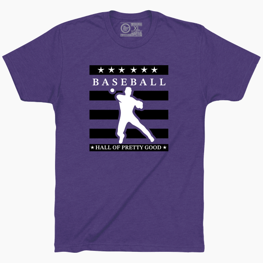 HALL OF PRETTY GOOD. (CENTER LOGO)