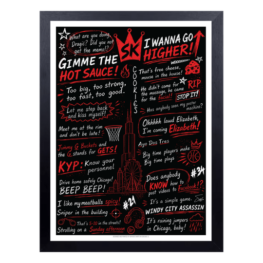 STACEY KING SAYINGS POSTER (WITH FRAME)