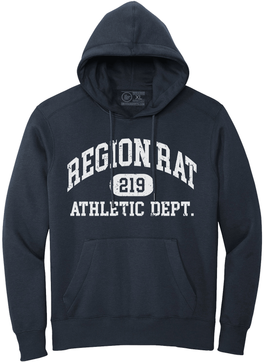 REGION RAT ATHLETIC DEPT. (HOODED SWEATSHIRT) - OBVIOUS SHIRTS