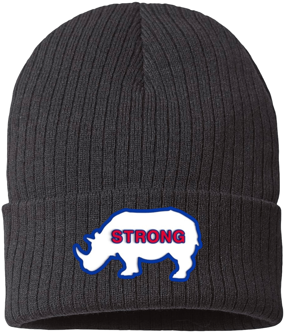 RYNO STRONG BLACK BEANIE. - OBVIOUS SHIRTS