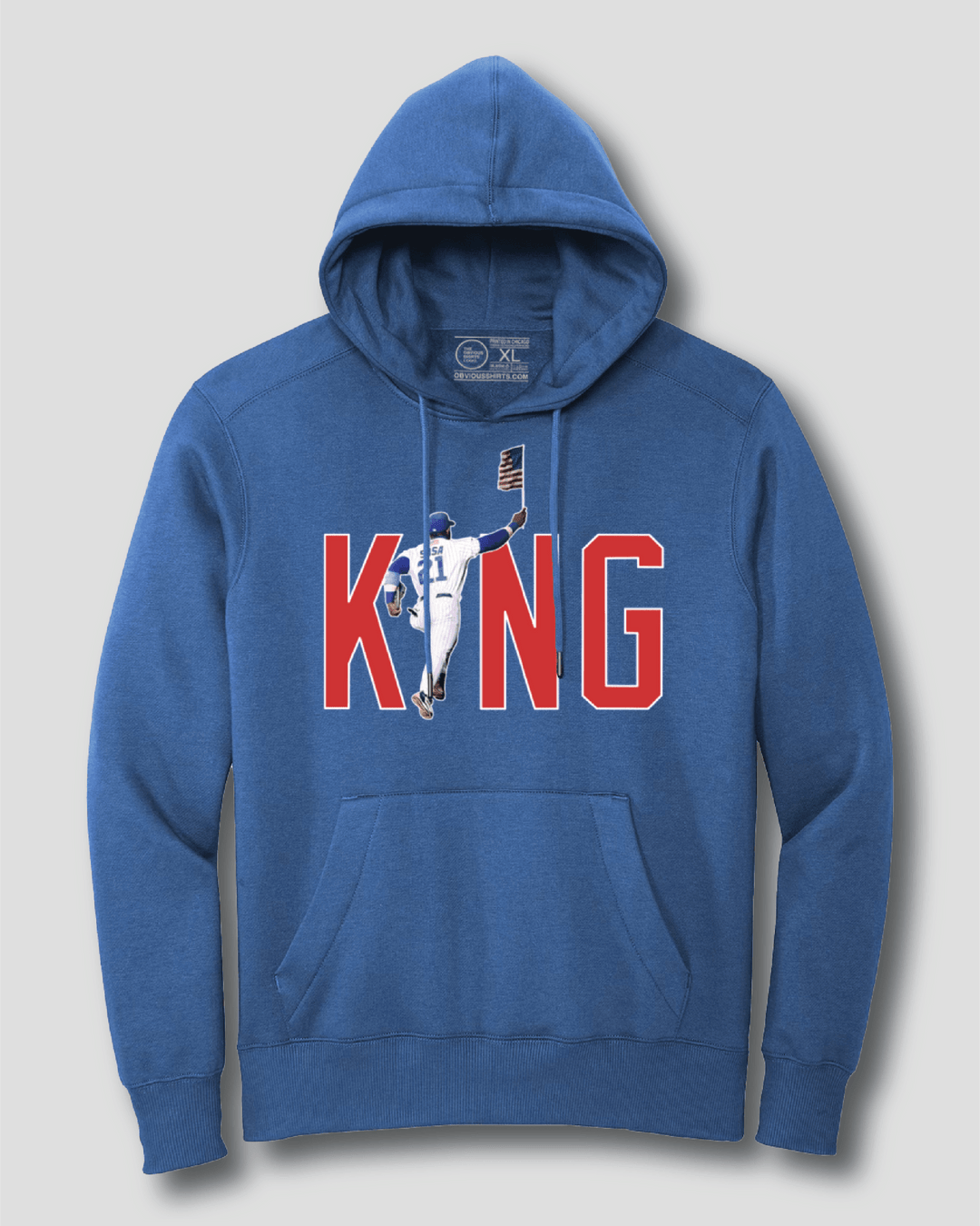 SAMMY SOSA IS KING. (HOODED SWEATSHIRT) - OBVIOUS SHIRTS