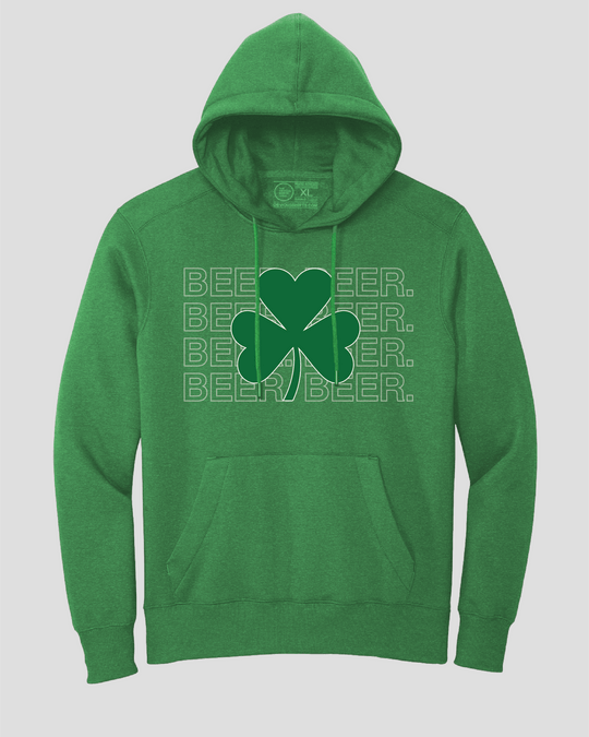 SHAMROCK AND BEERS. (HOODED SWEATSHIRT) - OBVIOUS SHIRTS