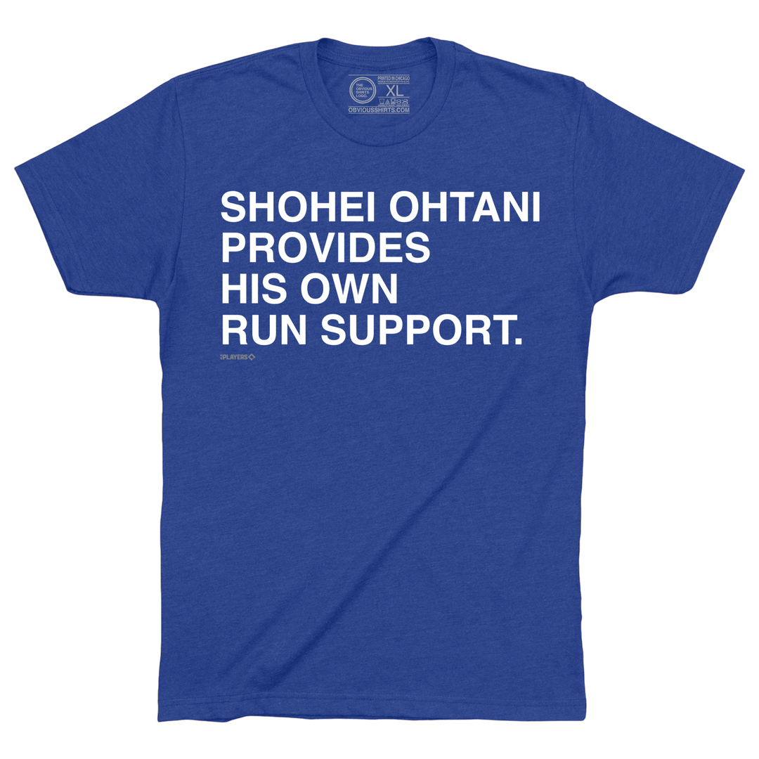 SHOHEI OHTANI PROVIDES HIS OWN RUN SUPPORT. - OBVIOUS SHIRTS