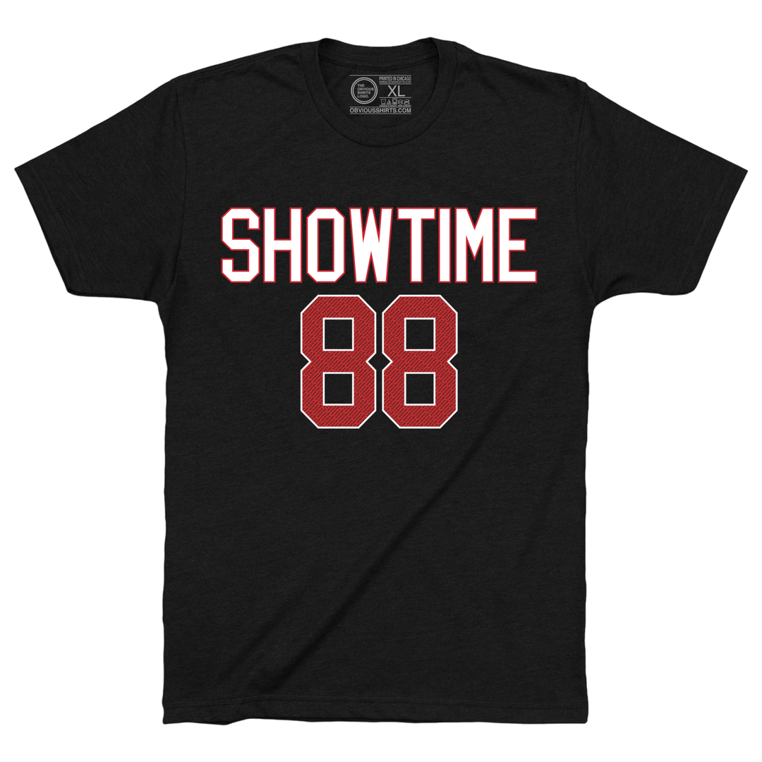 SHOWTIME IS BACK. (BLACK) - OBVIOUS SHIRTS