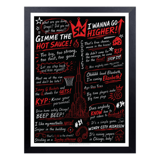 STACEY KING SAYINGS POSTER (WITH FRAME) - OBVIOUS SHIRTS
