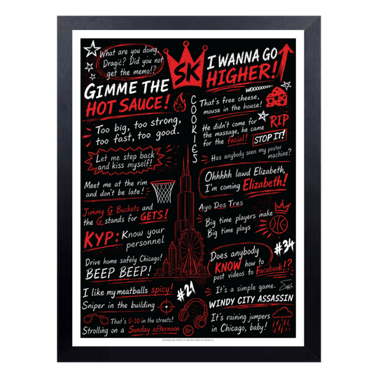 STACEY KING SAYINGS POSTER (WITH FRAME) - OBVIOUS SHIRTS