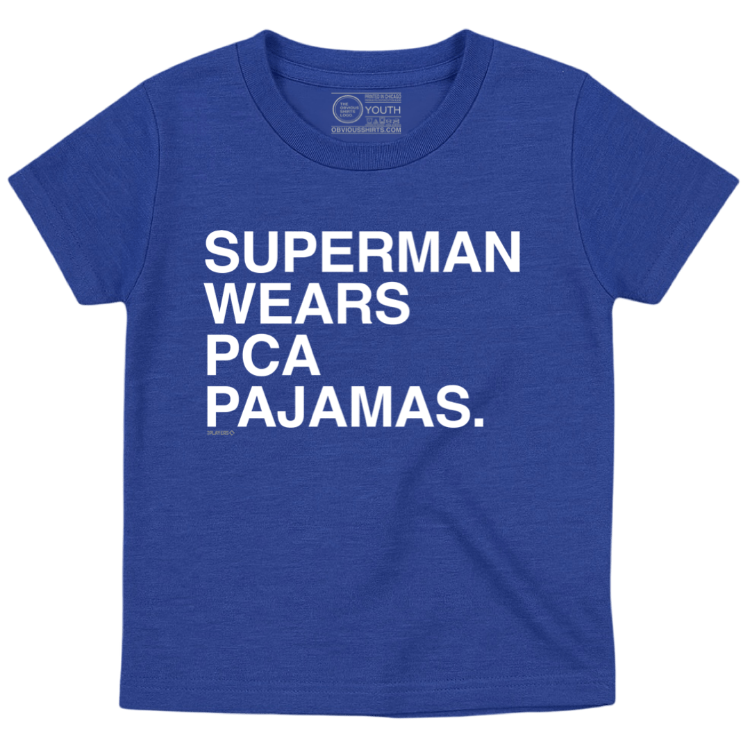 SUPERMAN WEARS PCA PAJAMAS (YOUTH) - OBVIOUS SHIRTS