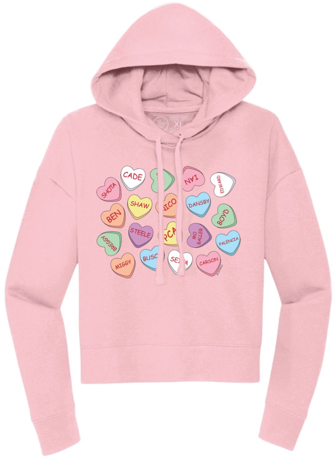 SWEETHEARTS (WOMENS FLEECE CROP HOODIE) - OBVIOUS SHIRTS