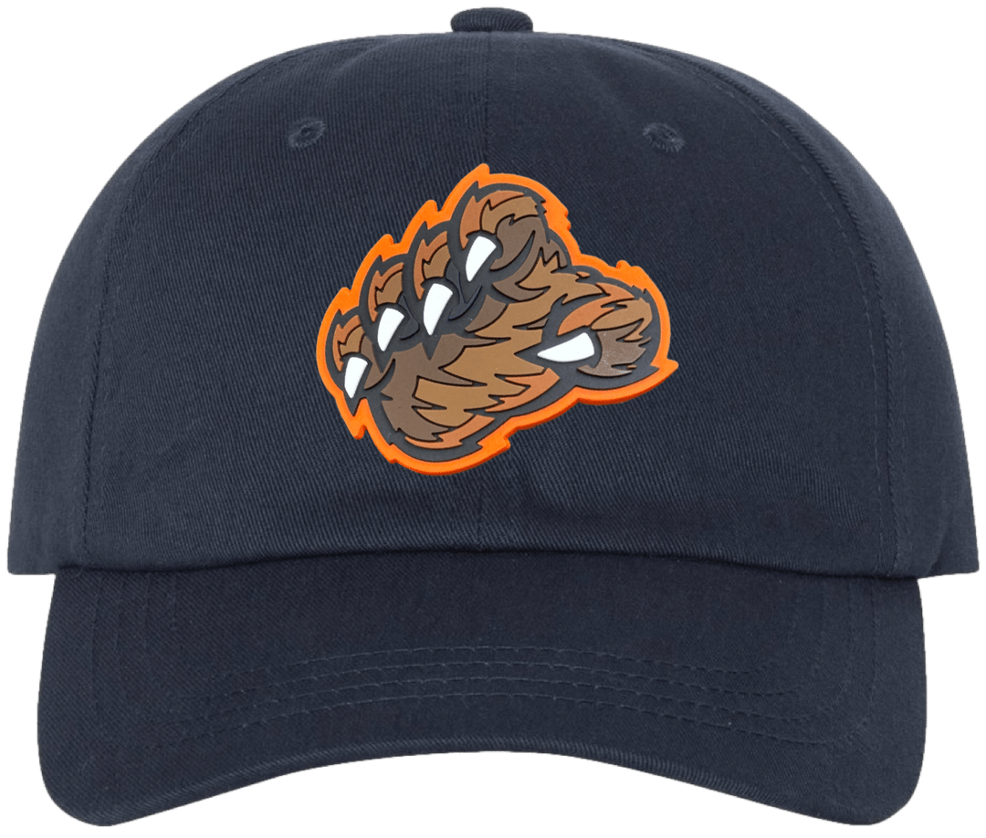 THE BEAR CLAW NAVY DAD HAT. - OBVIOUS SHIRTS