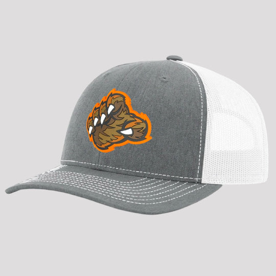 THE BEAR CLAW SNAPBACK HAT (GREY/WHITE) - OBVIOUS SHIRTS