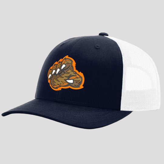 THE BEAR CLAW SNAPBACK HAT (NAVY/WHITE) - OBVIOUS SHIRTS