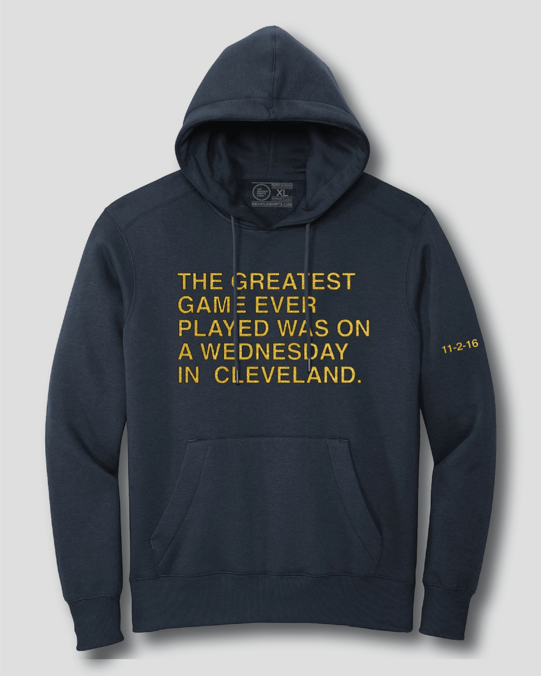 THE GREATEST GAME EVER PLAYED - ANNIVERSARY EDITION (NAVY HOODED SWEATSHIRT) (Copy) - OBVIOUS SHIRTS