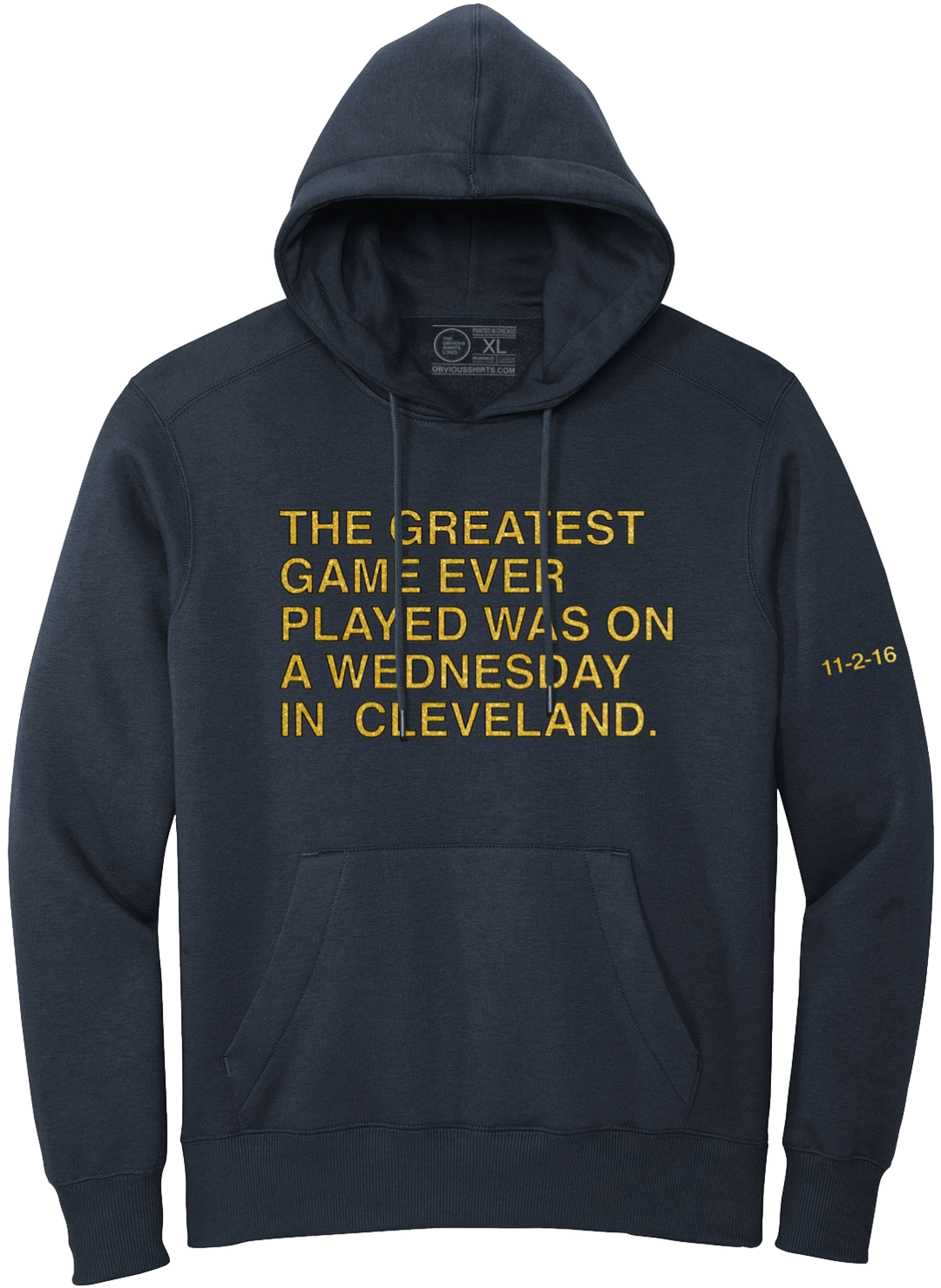 THE GREATEST GAME EVER PLAYED - ANNIVERSARY EDITION (NAVY HOODED SWEATSHIRT) (Copy) - OBVIOUS SHIRTS