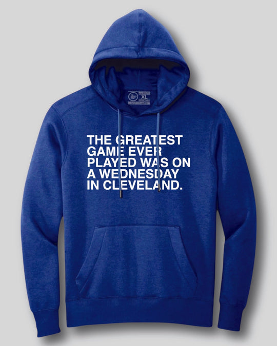 THE GREATEST GAME EVER PLAYED. (HOODED SWEATSHIRT) - OBVIOUS SHIRTS