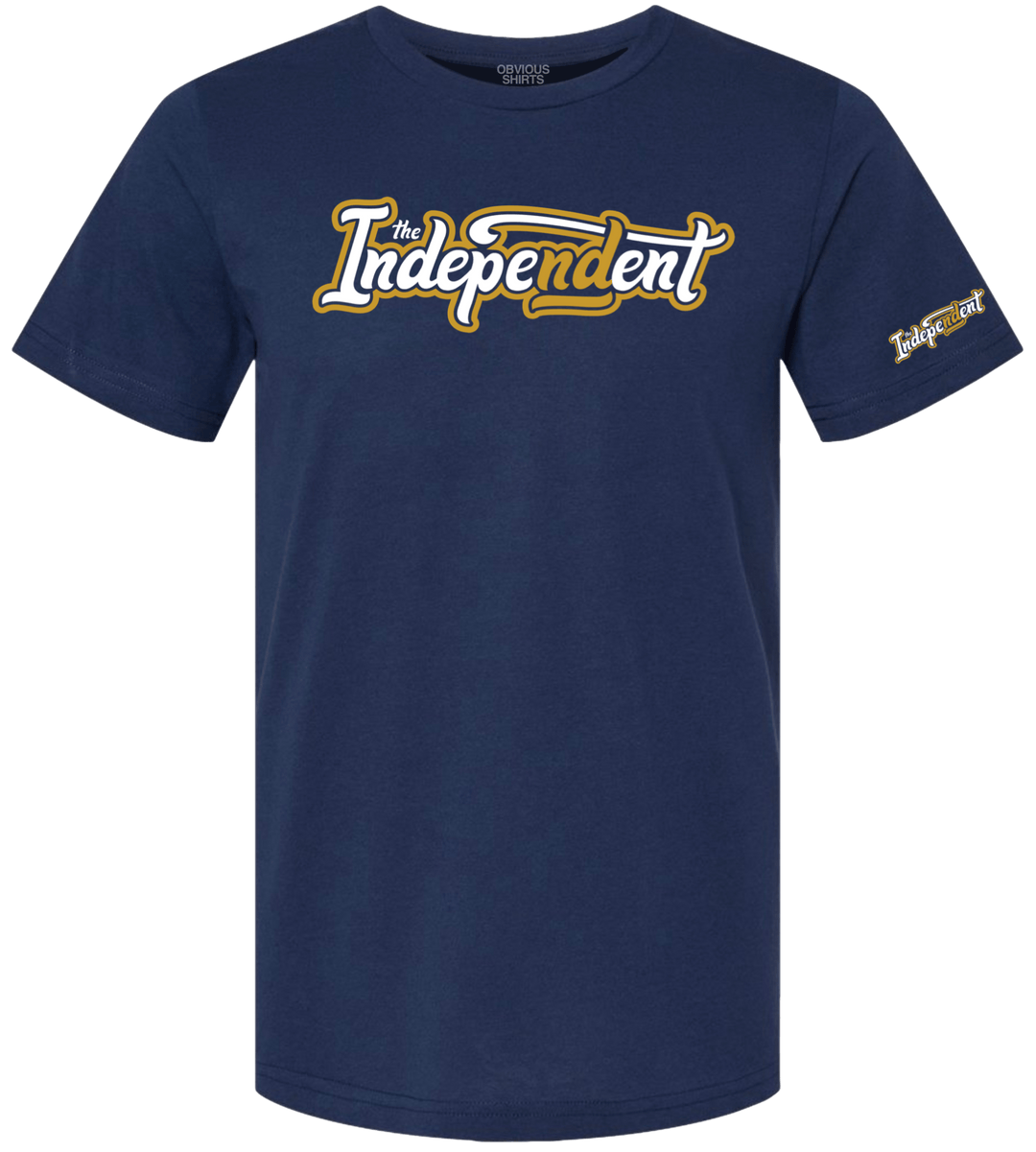 THE INDEPENDENT PODCAST LOGO. - OBVIOUS SHIRTS