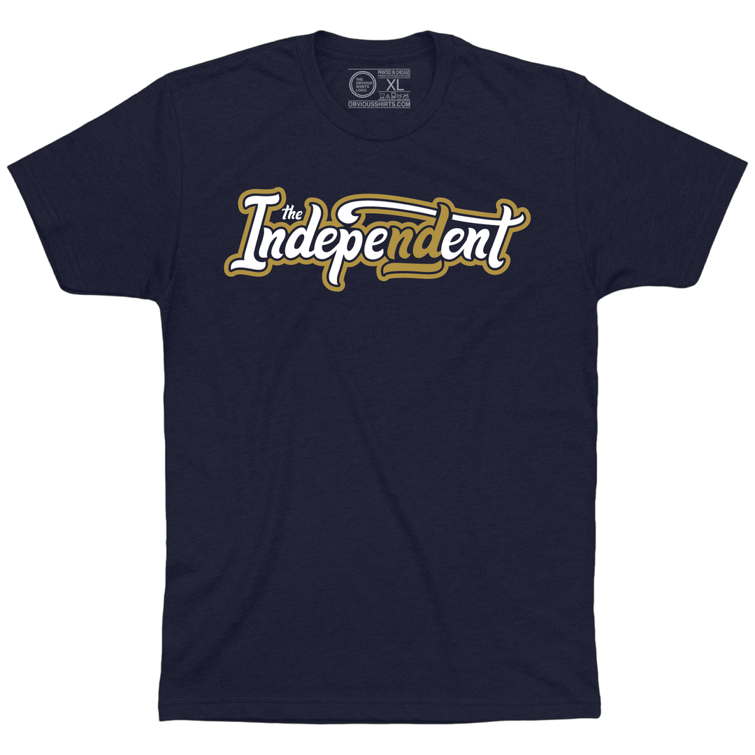 THE INDEPENDENT PODCAST LOGO. - OBVIOUS SHIRTS