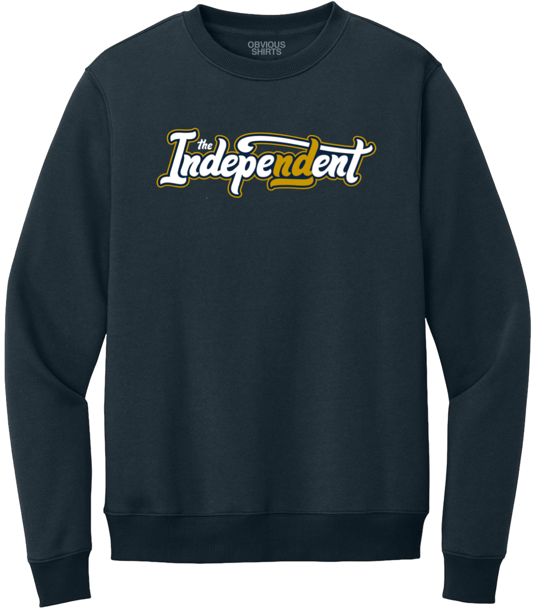 THE INDEPENDENT PODCAST LOGO. (CREW SWEATSHIRT) - OBVIOUS SHIRTS