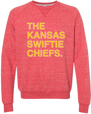 THE KANSAS SWIFTIE CHIEFS. (CREW SWEATSHIRT) - OBVIOUS SHIRTS