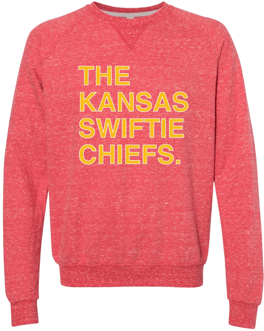 THE KANSAS SWIFTIE CHIEFS. (CREW SWEATSHIRT) - OBVIOUS SHIRTS