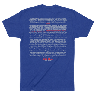 THE LEE ELIA TIRADE. - OBVIOUS SHIRTS