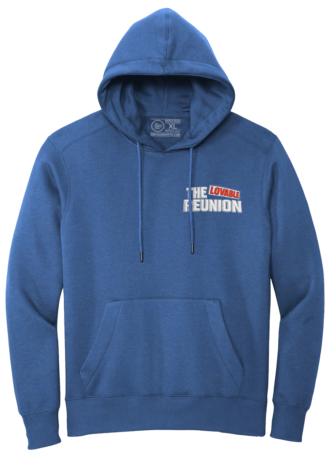 THE LOVABLE REUNION EMBROIDERED POCKET LOGO (HOODIE) - OBVIOUS SHIRTS